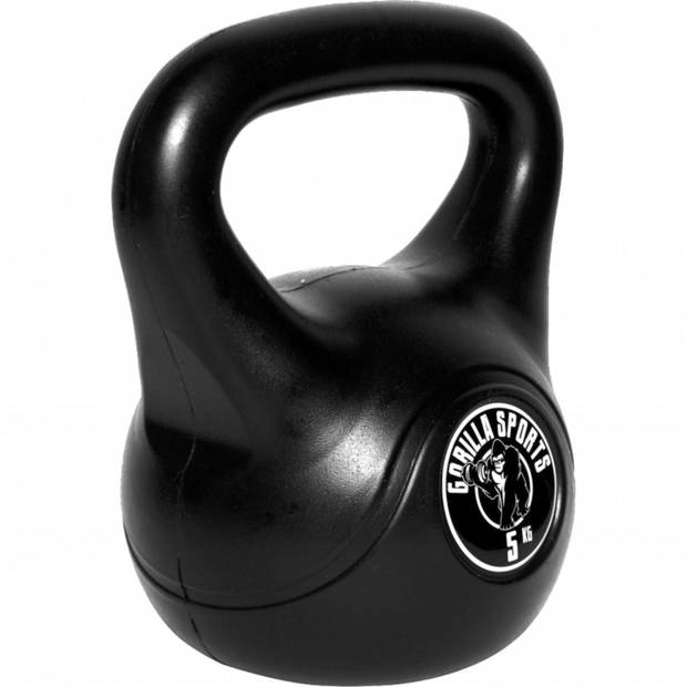 Gorilla Sports Kettlebell - Kunststof - 5 kg