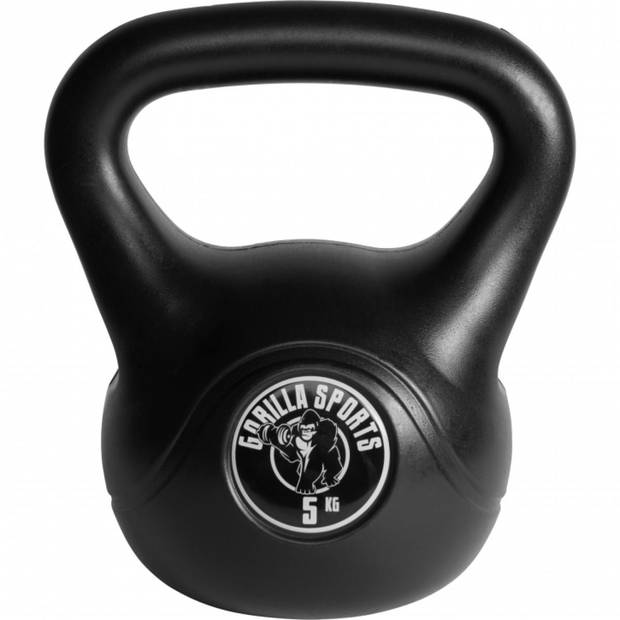 Gorilla Sports Kettlebell - Kunststof - 5 kg