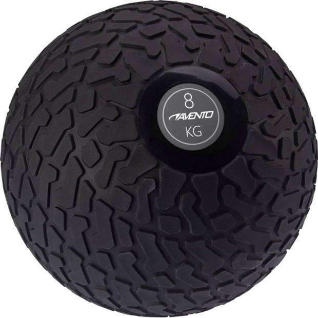 Avento Fitness Slam Bal met Profiel - 8 KG - Zwart