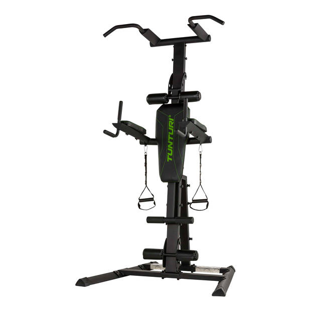 Tunturi PT80 Power Tower - Pull up station - Dip station - Sit up - Incl. gratis fitness app