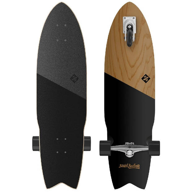 Surfing Shark A 36' Koa Black-print