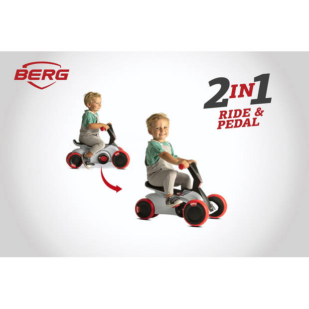 BERG Loopwagen GO² SparX Red - 2 in 1 - Rood