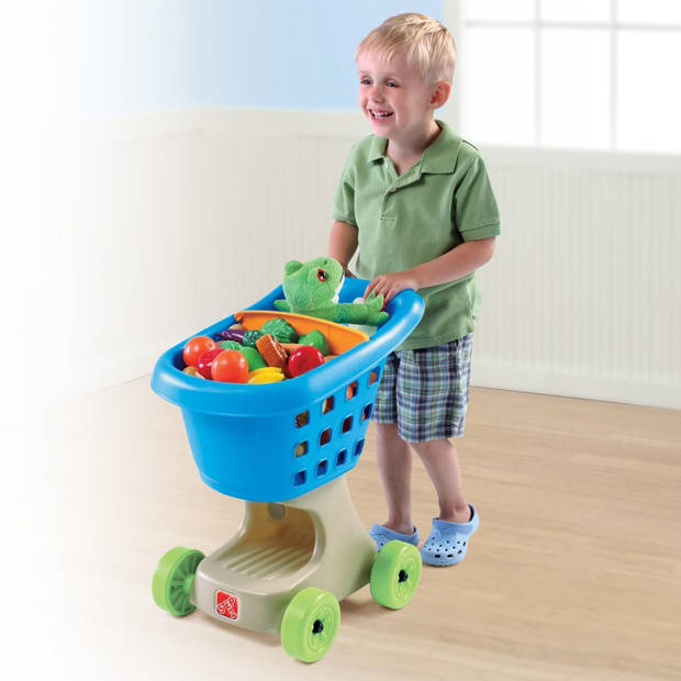 Winkelwagen Little Helpers 54 Cm Blauw