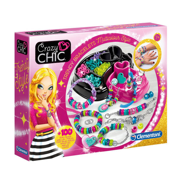 Clementoni Crazy Chic Armband Met Ringetjes - Hobbypakket