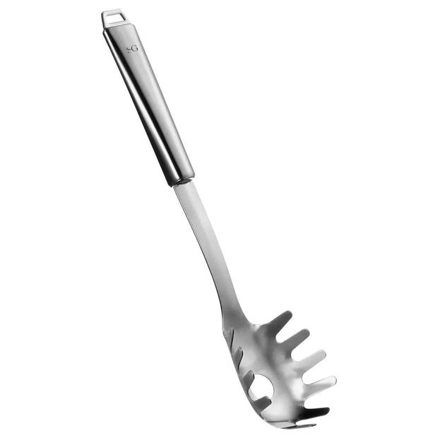 5Five Pasta opscheplepel - zilver - RVS - 32 cm - Keukengerei - Robuust/duurzaam - Keukengerei