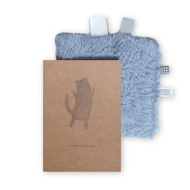 Snoozebaby Giftset Knuffeldoekje & Geboortekaartje - Fresh Blue