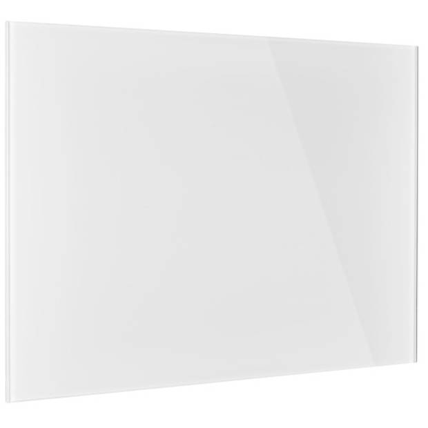 Magnetoplan ontwerpglas magnetisch paneel glazenbord - 80x60 cm - wit - glas - frameless