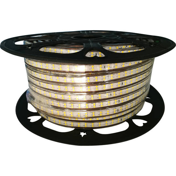 LED Strip - Aigi Strobi - 50 Meter - IP65 Waterdicht - Warm Wit 3000K - 2835 SMD 230V