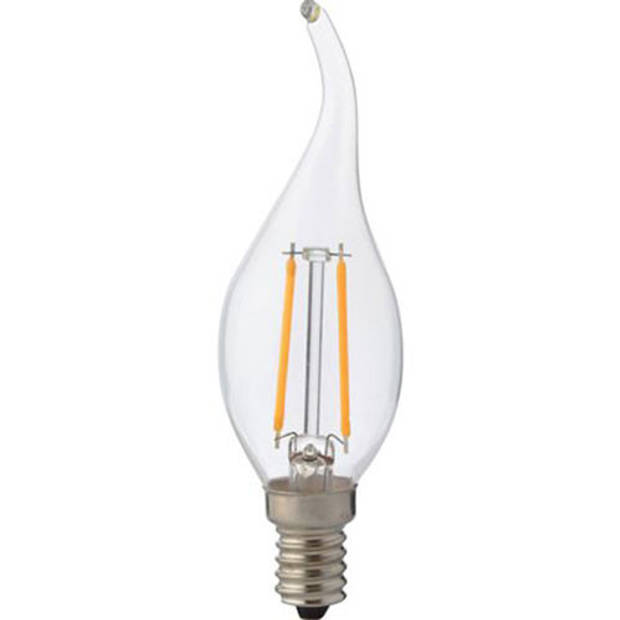 LED Lamp - Kaarslamp - Filament Flame - E14 Fitting - 4W - Warm Wit 2700K