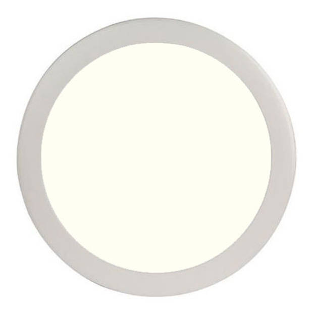 LED Paneel Slim - Ø30 Natuurlijk Wit 4200K - 24W Inbouw Rond - Mat Wit - Flikkervrij