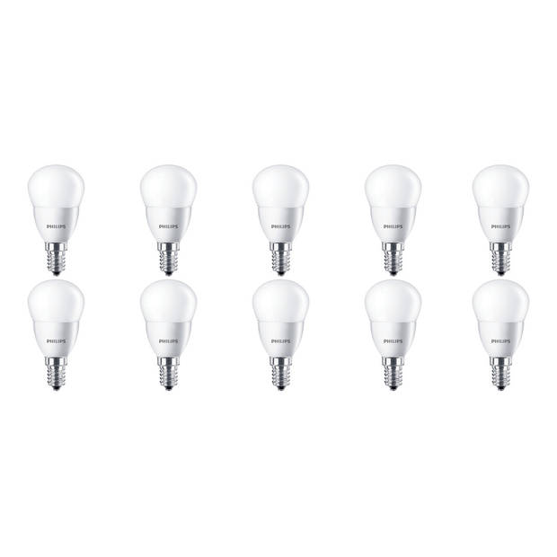 PHILIPS - LED Lamp 10 Pack - CorePro Lustre 827 P45 FR - E14 Fitting - 5.5W - Warm Wit 2700K Vervangt 40W