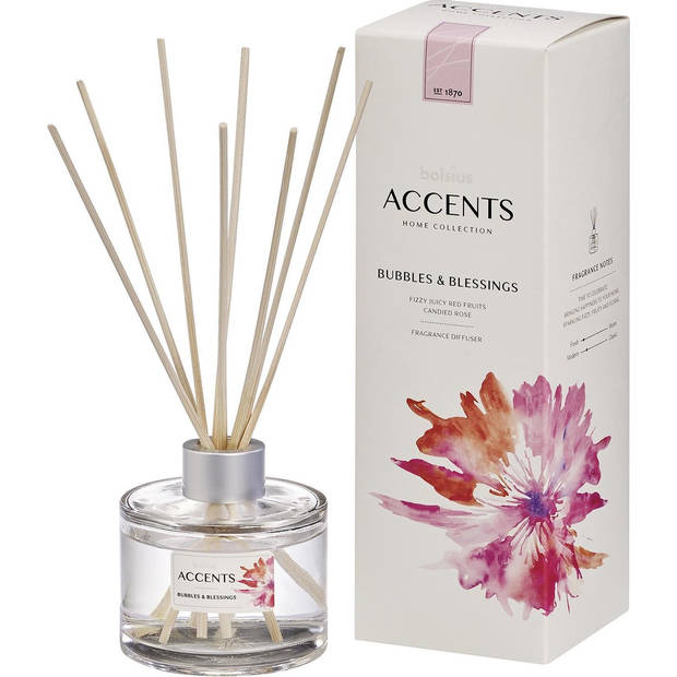 Bolsius Accents - Geurstokjes - Bubbles & Blessings - 100ml