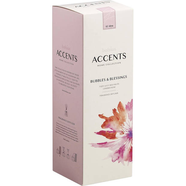 Bolsius Accents - Geurstokjes - Bubbles & Blessings - 100ml