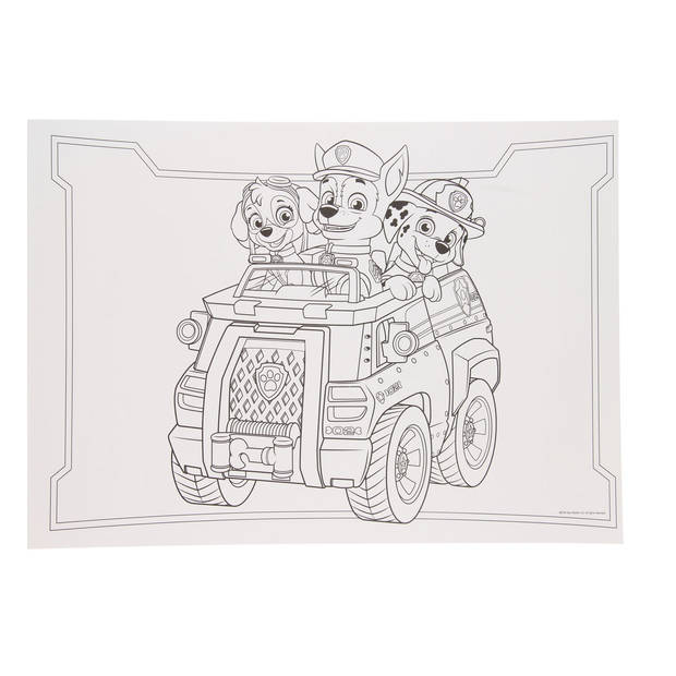 Paw Patrol Placemat Kleurboek 12 pagina's