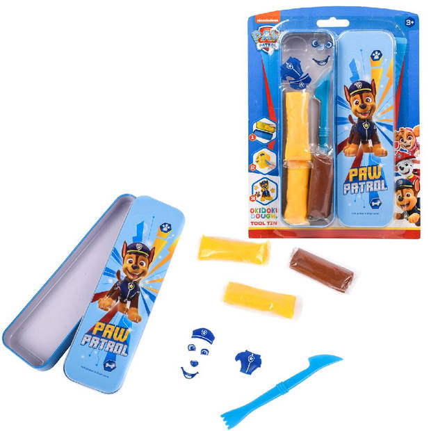 Paw Patrol Okidoki Dough 3D Blikken Etui + Accessoires