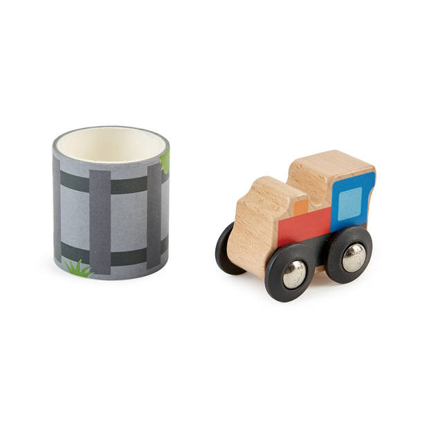 Hape Tape & Roll Trein (18 stuks)