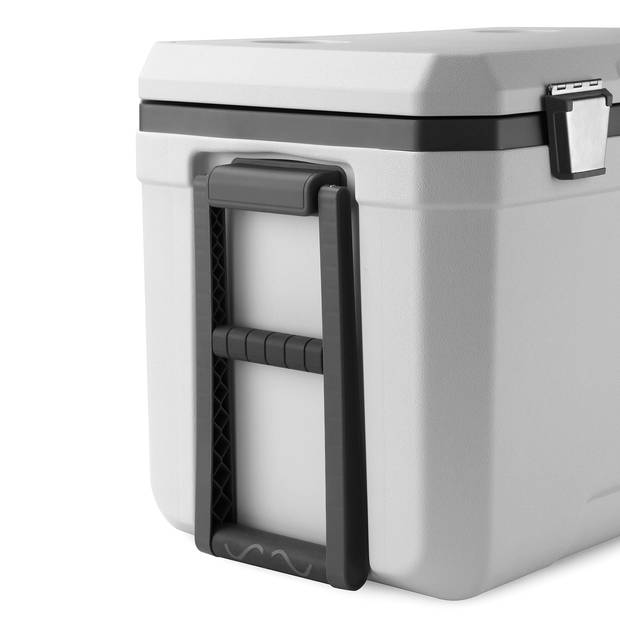 Brisby Koelbox - Frigobox - 45L - 3 Dagen Isolatie - 4 Dikke Koelelementen - Temperatuur Veilige Sluiting - Wit