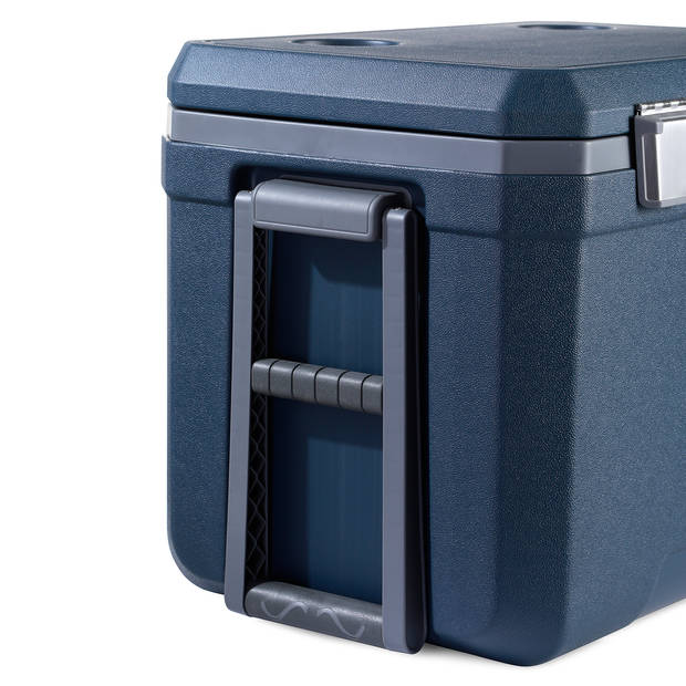 Brisby Koelbox - Frigobox - 45L - 3 Dagen Isolatie - 4 Dikke Koelelementen - Temperatuur Veilige Sluiting - Blauw