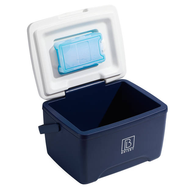 Brisby Koelbox - Frigobox - 8L - Blauw - 40 uur isolatie - 2 koelelementen - Temperatuur Veilige Sluiting