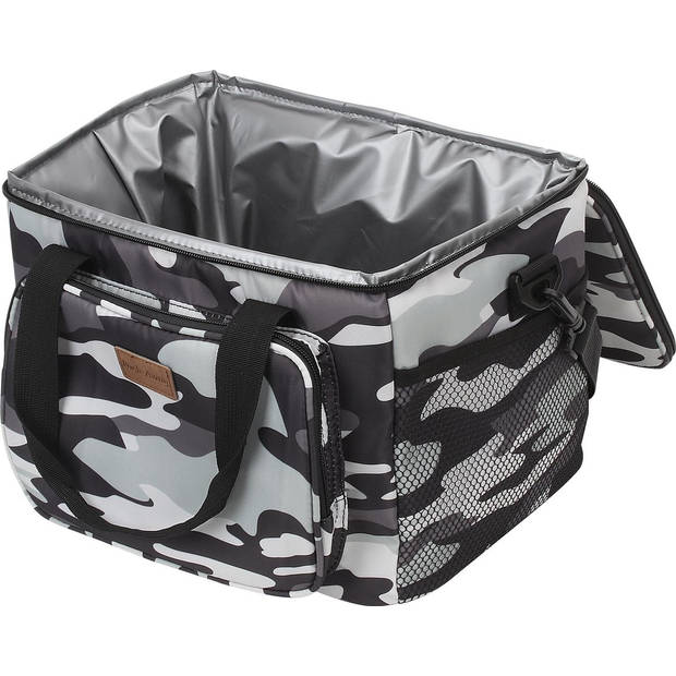 Packaway 4 Laags Geïsoleerde Koeltas - Lunchtas 15 liter - Camouflage grijs