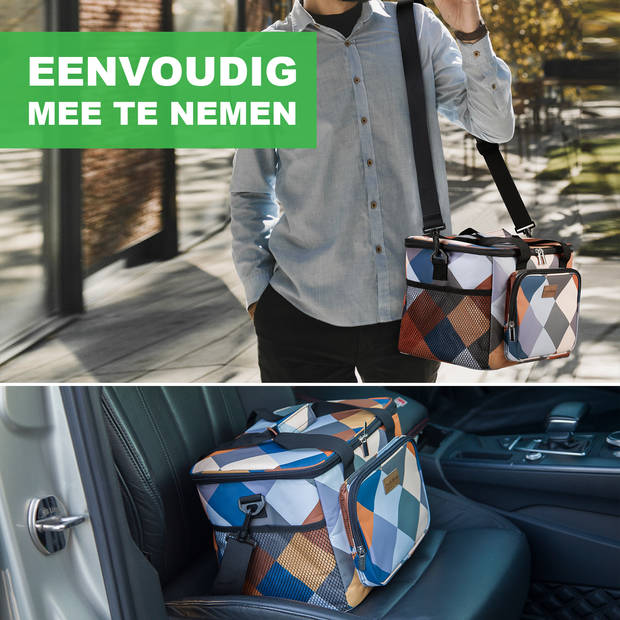 Packaway 4 Laags Geïsoleerde Koeltas - Lunchtas 15 liter - Blok