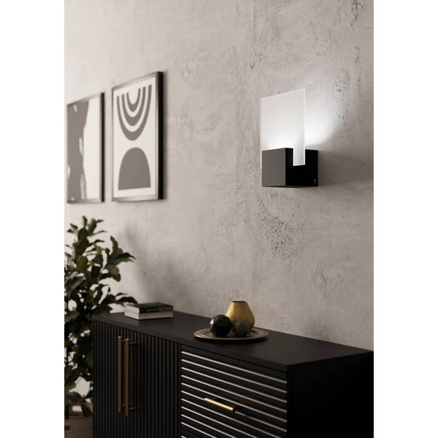 EGLO Adamello Wandlamp buiten - LED - 20 cm - Zwart