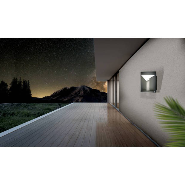 EGLO Nembro Wandlamp buiten - LED - 20 cm - Zwart