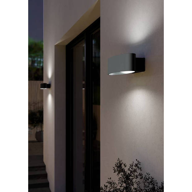 EGLO Chinoa Wandlamp buiten - LED - 27 cm - antraciet