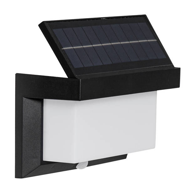 EGLO Utrera Wandlamp Buiten - Solar - Zonne-Energie - Zwart - 20 cm