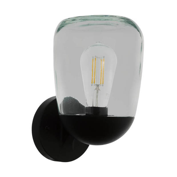 EGLO Donatori Wandlamp buiten - E27 - 15.5 cm - Zwart