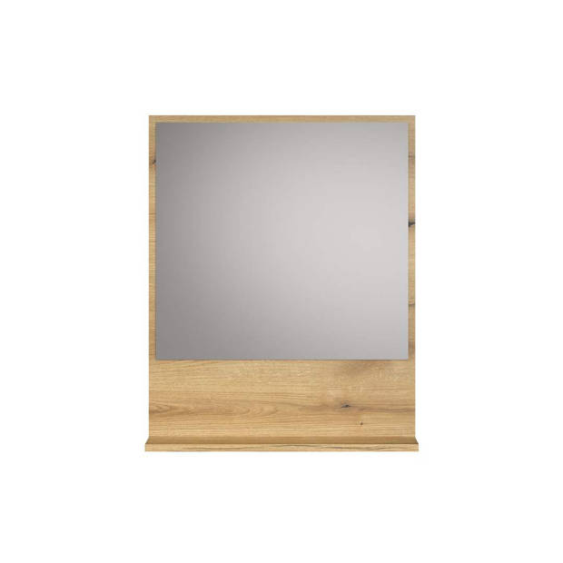 PureBliss spiegel bad 60cm met plank eik decor.