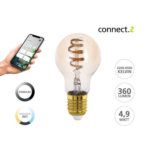 EGLO connect.z Smart Starterspakket - 2x E27 Spiral LED lampen