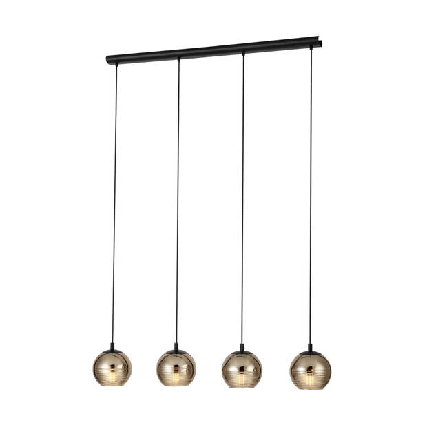 EGLO Lemorieta Hanglamp - E27 - 111 cm - Zwart/Goud