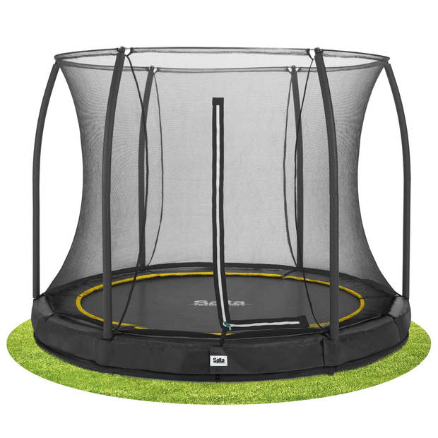 Salta Trampoline Comfort Edition met Veiligheidsnet - Ground - 213 cm - Zwart