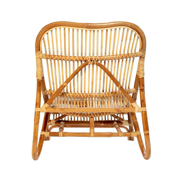 Het Mandenhuys - Rotan Loungestoel Naturel - Bohemian - Relaxfauteuil