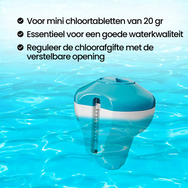 Intex zwembad - Complete set - 260x160x65 cm - Inclusief onderhoudsset , pomp en meer