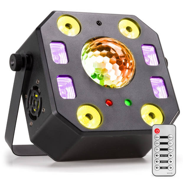 Discolamp - BeamZ LightBox5 - met laser, Jelly Ball, blacklight, stroboscoop en PAR spot