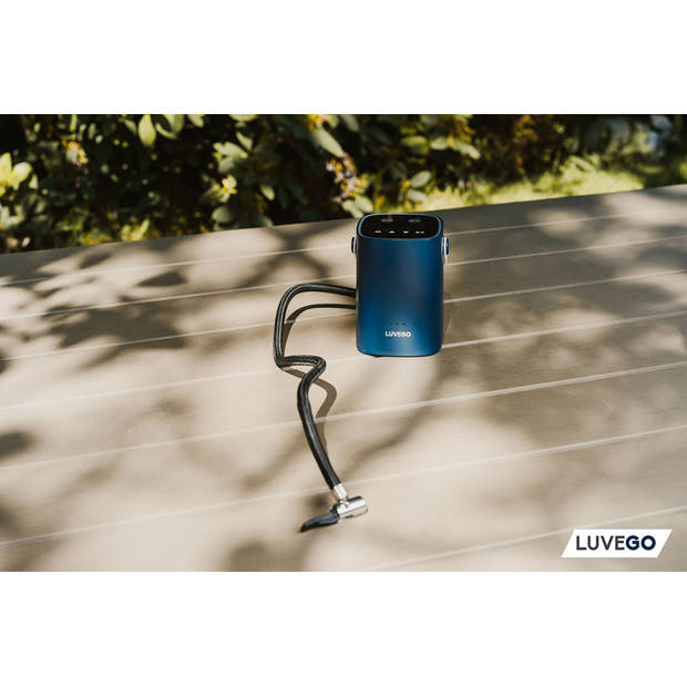 Luvego Compressor Bandenpomp - Draagbare lucht compressor - Draadloos met ingebouwde batterij - 10.3 BAR