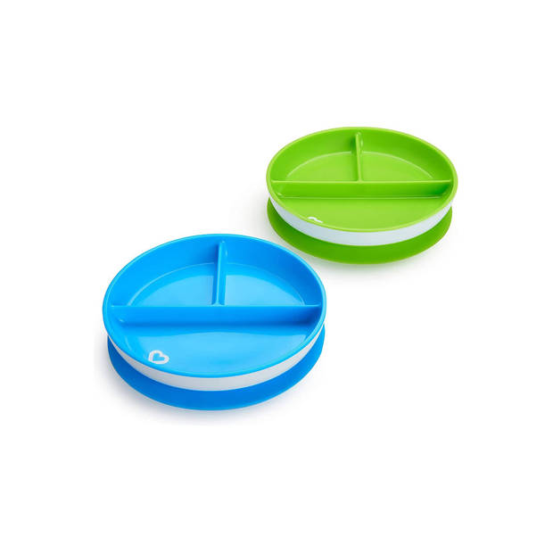 Munchkin - Bordjes met Zuignappen - Blauw/Groen