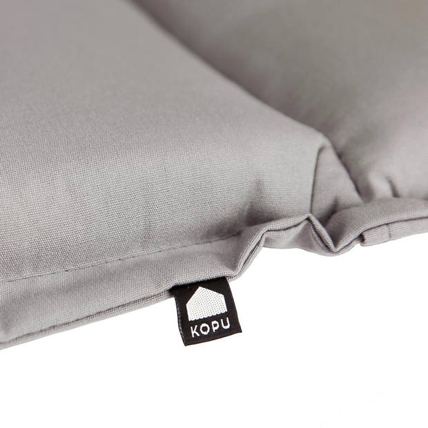 Kopu® Prisma Silver - Extra Comfortabel Ligbedkussen 195x60 cm - Grijs