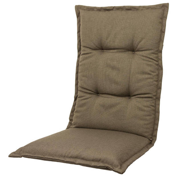 Kopu® Manchester Taupe - Comfortabel Tuinkussen met Hoge Rug - Taupe