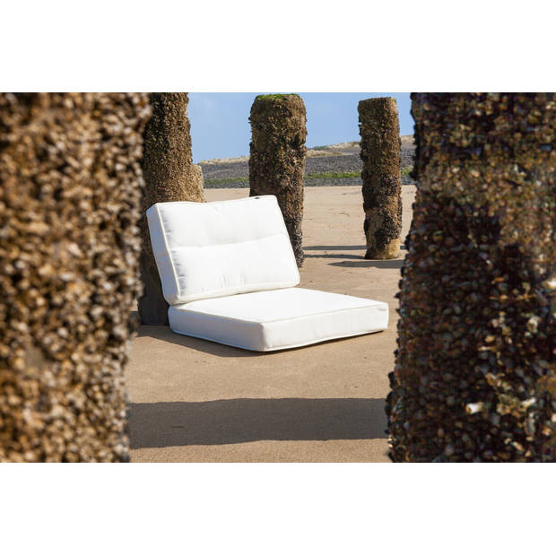 Kopu® Prisma Ivory Loungekussen Zit gedeelte 60x60 cm - Wit