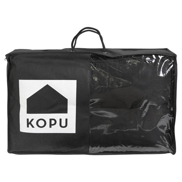 Kopu® Prisma Black - Hoogwaardige Loungekussen-set Zit en Rug 60 cm