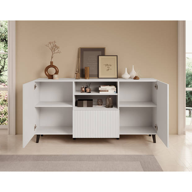 Meubella Dressoir Palamos - Wit - 150 cm