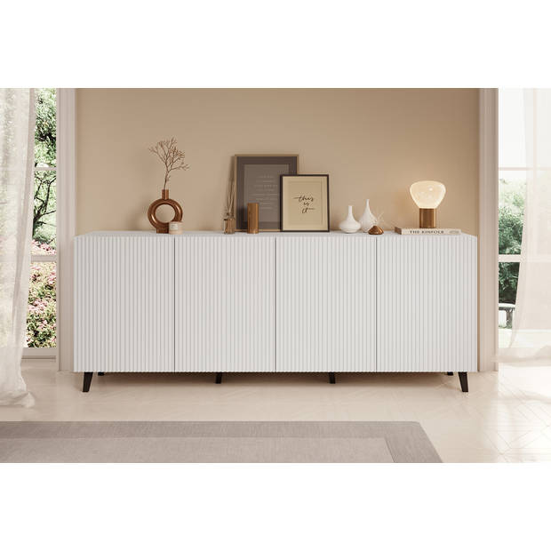 Meubella Dressoir Palamos - Wit - 200 cm