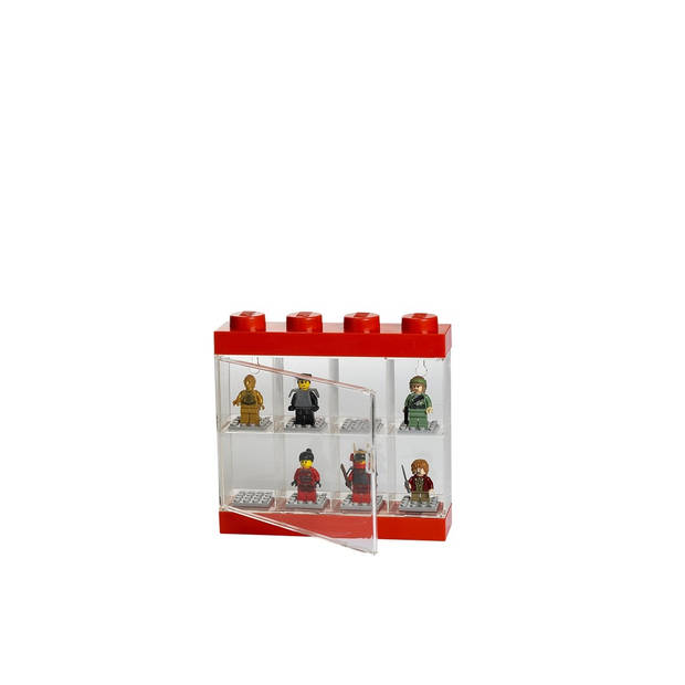 LEGO - Opbergbox Minifiguur 8, Rood - LEGO