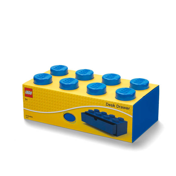 Lego - Opbergbox Bureaulade Brick 8 - Kunststof - Blauw