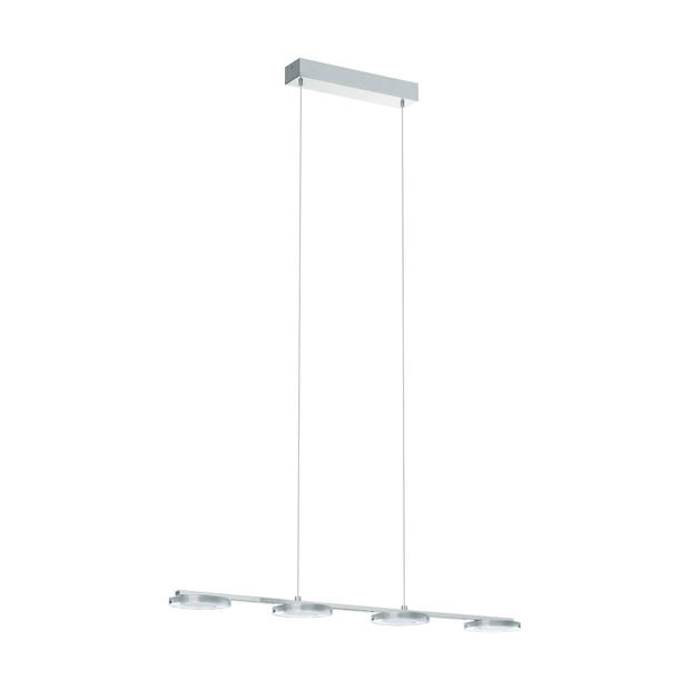 EGLO Cartama - Hanglamp - LED - 77,5cm - Chroom - Helder, Gesatineerd