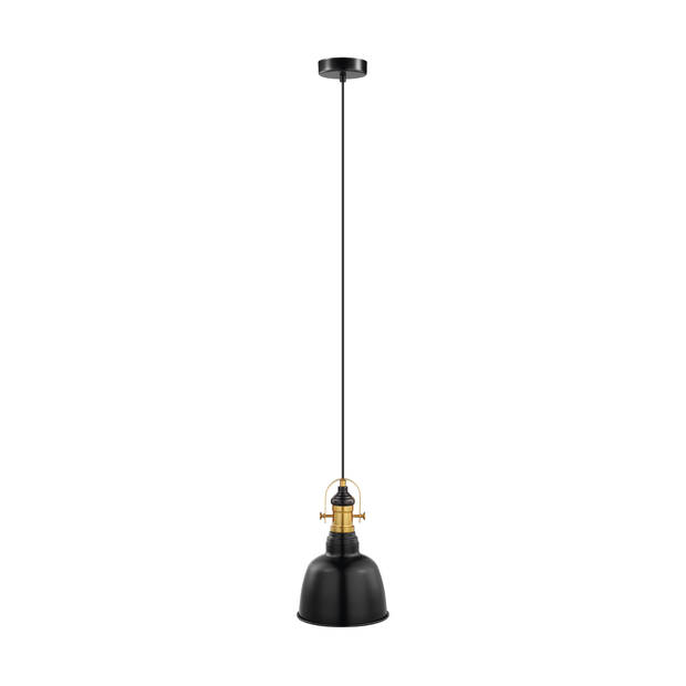 EGLO Vintage Gilwell - Hanglamp - 1 Lichts - Zwart, Brons