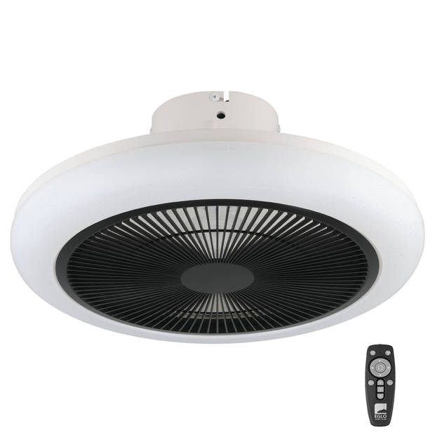 EGLO Kostena Plafondlamp met ventilator - LED-CCT - Wit, Zwart